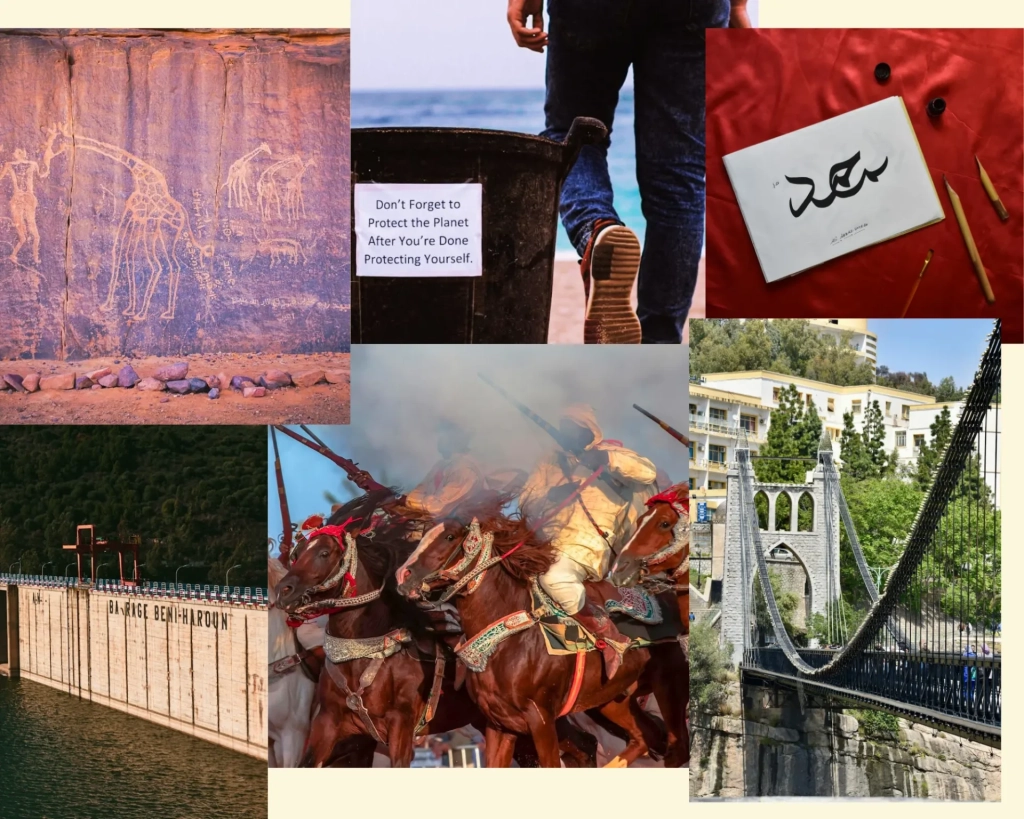 montage 6 photos à propos du blog sur l’Algérie 