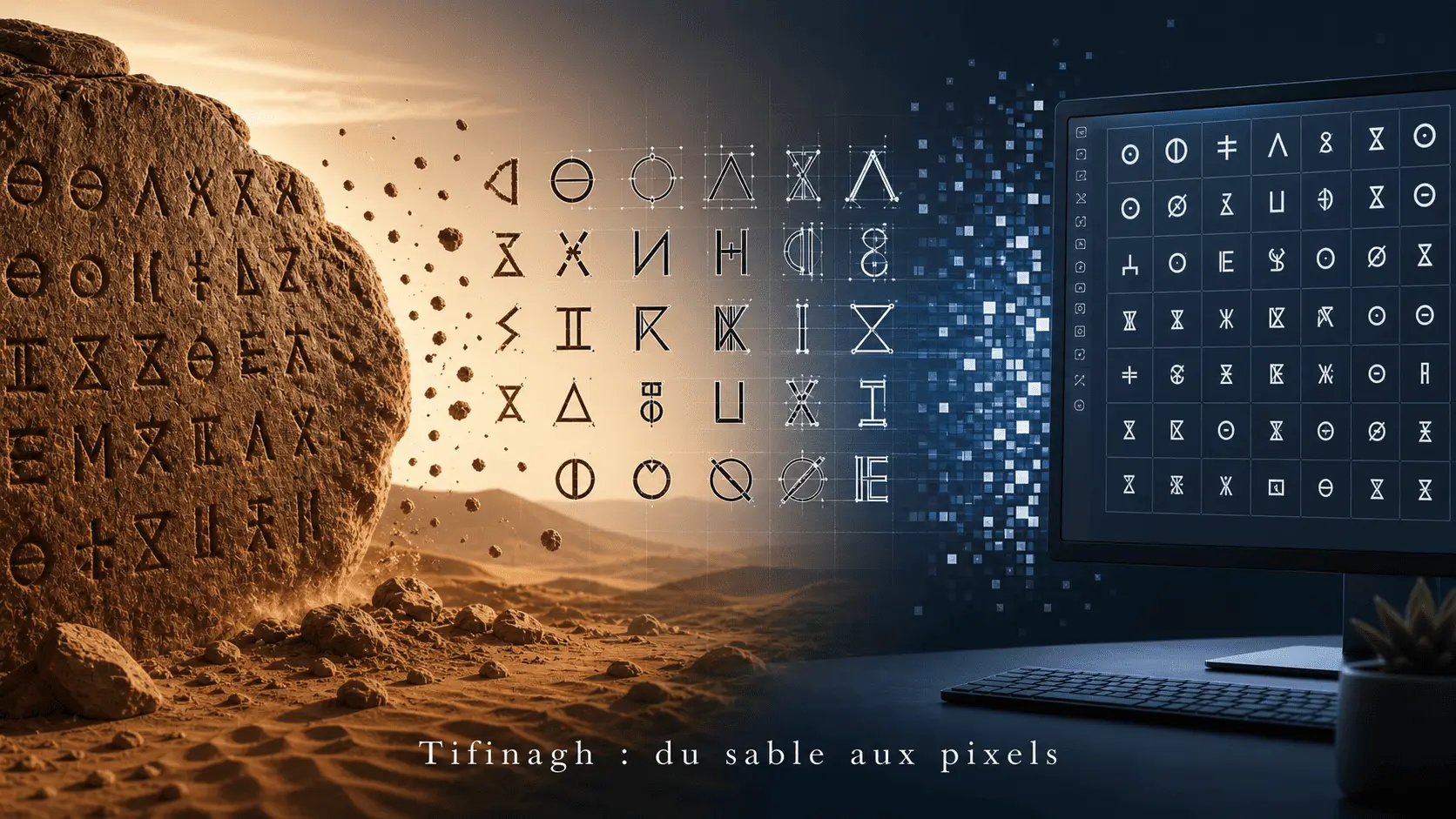 l'histoire du tifinagh : du sable aux pixels